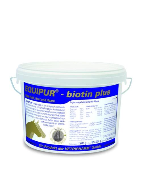 Ergänzungsfutter Equipur biotin plus 3.000g und 6.000g