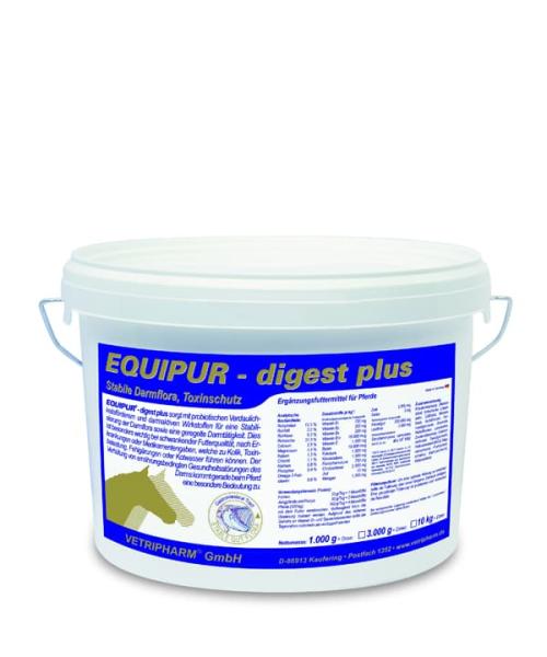 Equipur digest plus Ergänzungsfutter für das Pferd 3.000g Equipur digest plus Ergänzungsfutter für das Pferd 3.000g