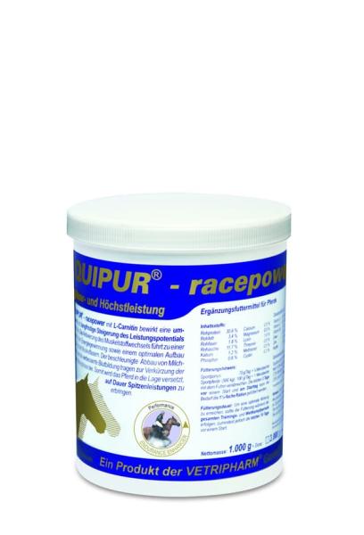 Equipur racepower Ergänzungsfuttermittel für Pferde 1.000g Equipur racepower Ergänzungsfuttermittel für Pferde 1.000g