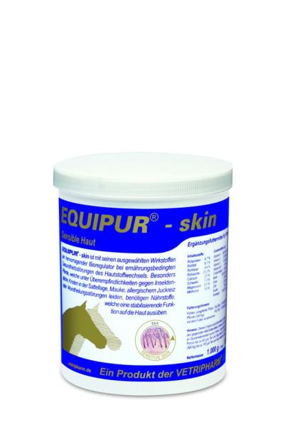 Equipur skin Ergänzungsfutter für Pferde 1.000g