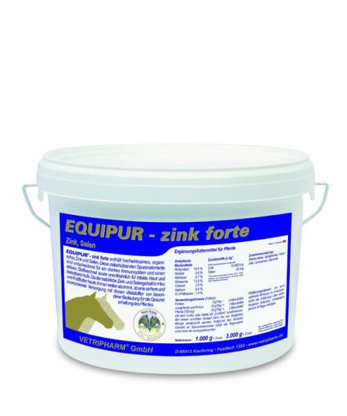 Equipur zink forte Ergänzungsfutter für das Pferd 3.000g Equipur zink forte Ergänzungsfutter für das Pferd 3.000g